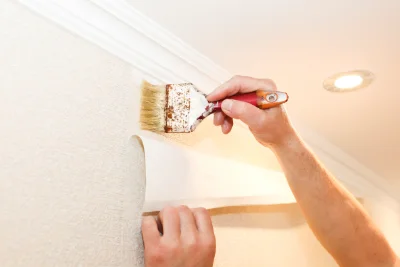 Pose de papier peint à Montceaux-l'Étoile — revêtements muraux et toiles de verre